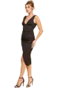 PLUNGING DEEP V-WRAP DRESS
