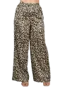Animal Printed Wide Leg Pants