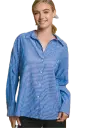 Classic Buttoned Stripe Linen Shirt
