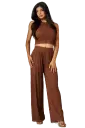 Crinkled Plisse 2pc Loungewear Set