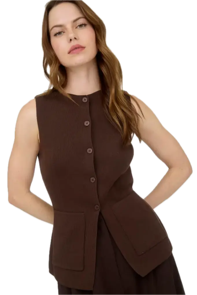 Structured Elegance Vest (S)