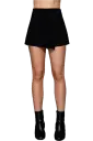 P13239 Front Wrap Faux Suede Short Pants