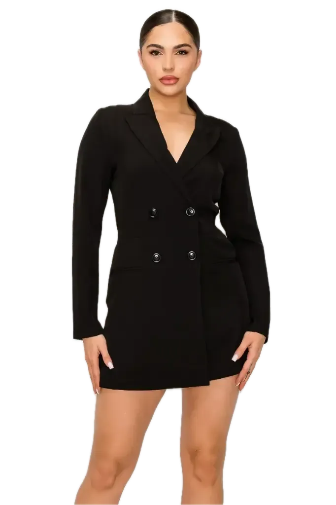 HMP40547 DOUBLE BREASTED ROMPER (S)