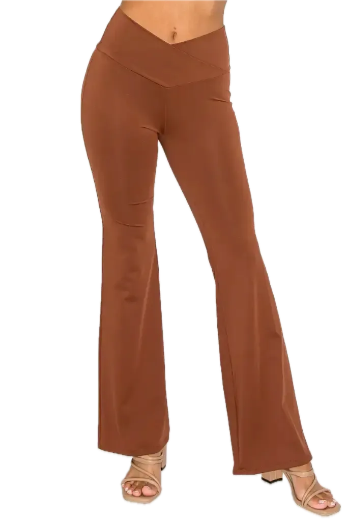 BP08018 Fit and Flare Crossover Leggings