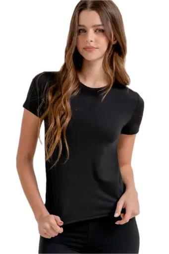 Short Slv Side Seam Workout Top